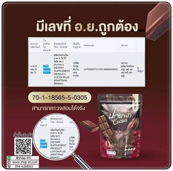 โกโก้ดีท็อกซ์ ปรารถนา Cocoa