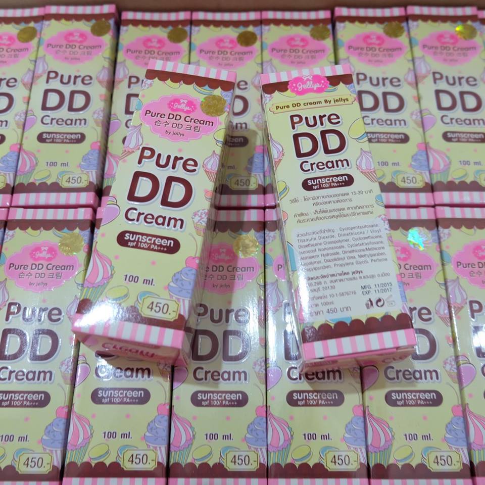Pure DD Cream by jellys เพียวดีดีครีมเจลลี่ หัวเชื้อผิวขาว