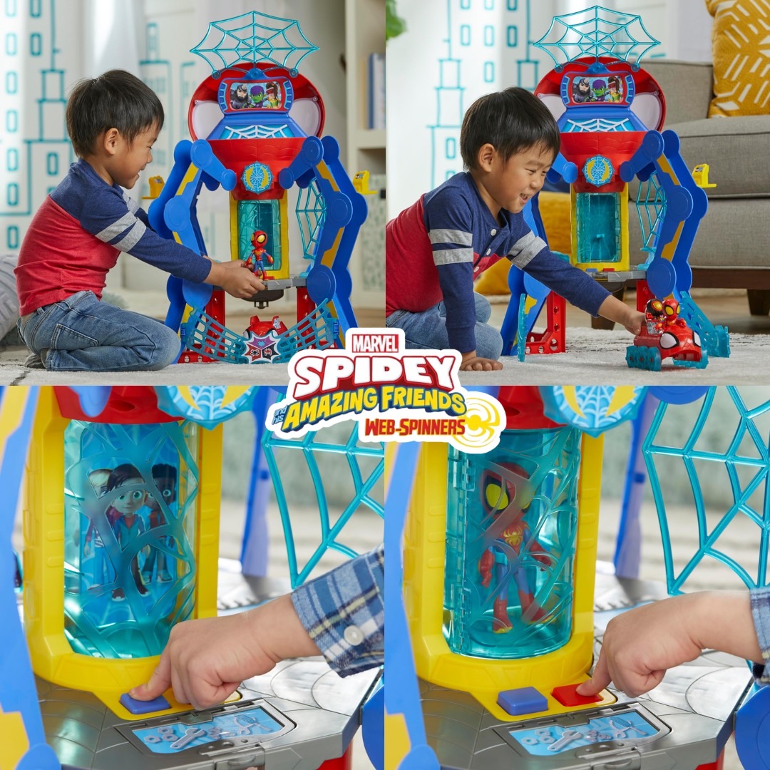 นำเข้า 🇺🇸 🕸️ Spidey and His Amazing Friends Web-Quarters Playset-แหล่งรวมความสนุกของเหล่าฮีโร่ตัวจิ๋ว ราคา 6,990 บาท