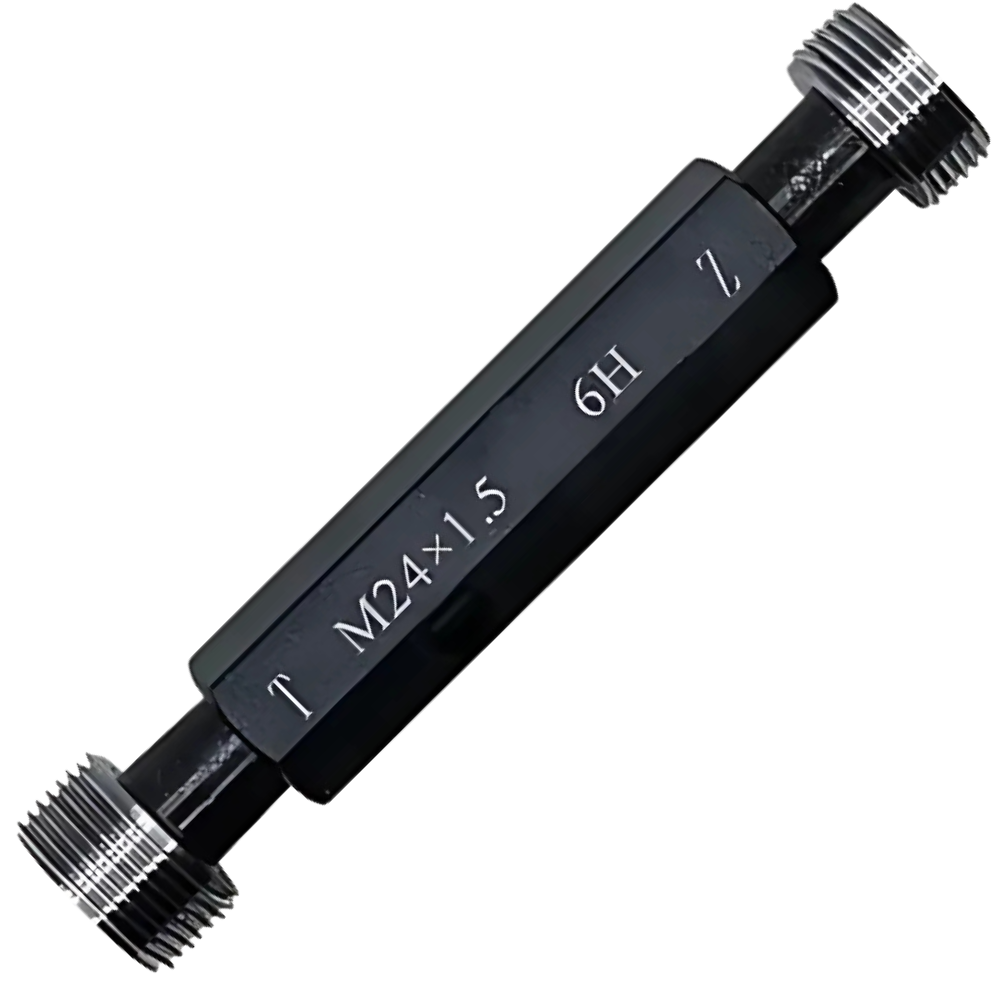 M24P2-6H เกจวัดเกลียวในชนิดเกลียวเมตริกมาตรฐานสากล, Metric thread plug gauge,taperlock,(ISO standard,class-6H), M24x2 -6H ,Go-NoGo set ,with inspection result