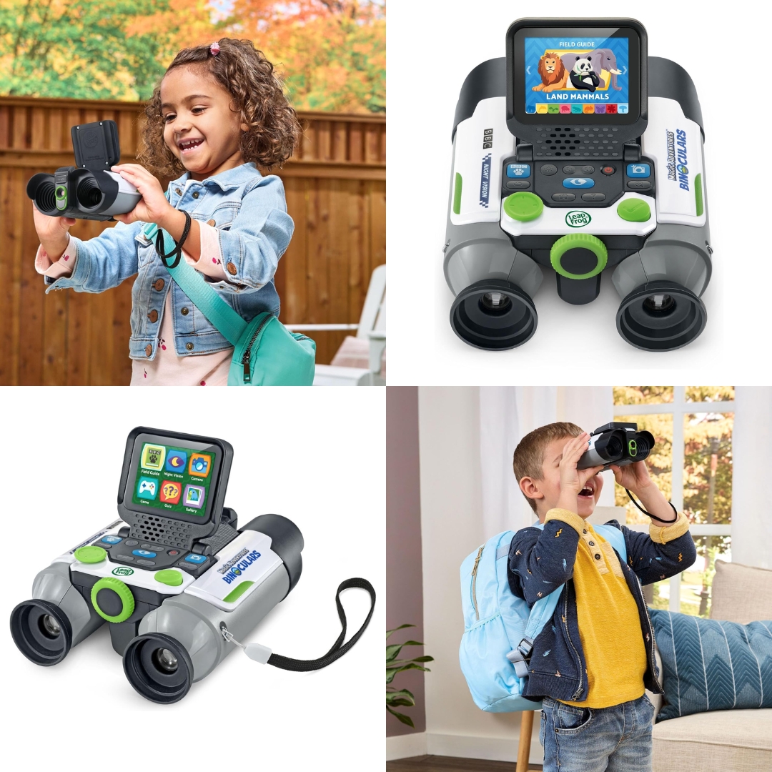 นำเข้า 🇺🇸 🔭 จับภาพสัตว์ป่าในความมืด🦉🌕 LeapFrog Binoculars มาพร้อมฟังก์ชัน Night Vision ให้ลูกคุณถ่ายรูปการค้นพบสุดว้าวได้ทั้งกลางวันและกลางคืน 🌞🦜 ราคา 3,290 บาท ไม่รวมค่าส่ง