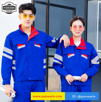 ชุดฟอร์มพนักงานช่างวิศวกรรมคนสวน ช่างประปา ช่างยนตร์ ช่างกลโรงงาน สีภาพ S-4XL M6709008 ชุด **ราคา 2 ชุดขึ้นไป