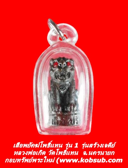 เสือพยัคฆ์โพธิ์แทน รุ่น 1 รุ่นสร้างเจดีย์ หลวงพ่อเกิด วัดโพธิ์แทน จ.นครนายก