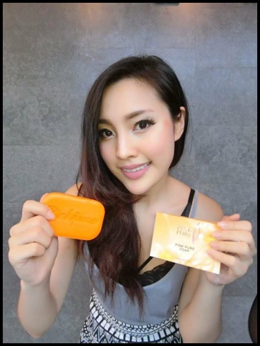 สบู่พิงค์เพียว สารสกัดจากน้ำมันมะพร้าว PINK PURE SOAP สบู่หน้าใส สลายฝ้า