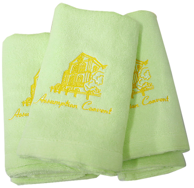 ผ้าขนหนูใยไผ่ปักโรงเรียนอัสสัมชัญคอนแวนต์