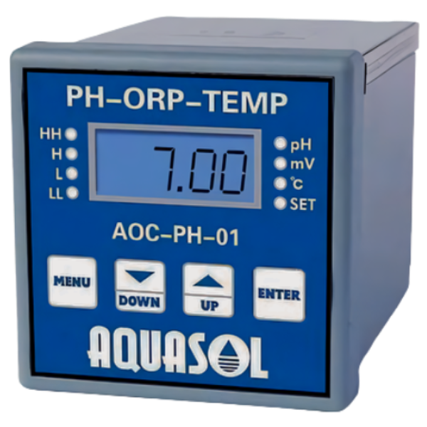 Aquasol รุ่น AOC-PH01(PH) เครื่องวัดและควบคุมค่าความเป็นกรดและด่าง , Online PH controller , pH range: 0～14.00