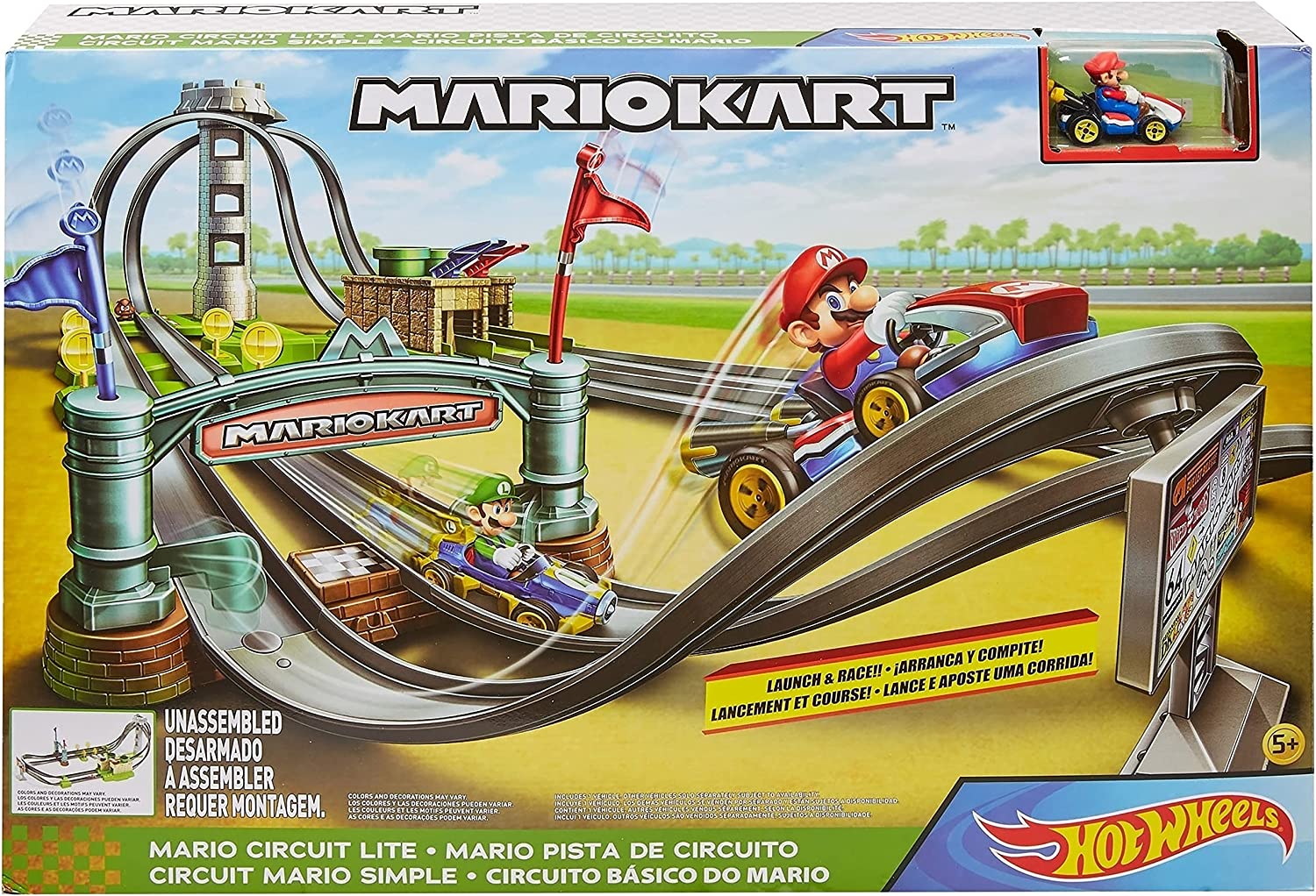 ชุดรถแข่งมาริโอ้คาร์ท กล่องใหญ่ Hot Wheels Mario Kart Circuit Lite ราคา 3,990.- บาท