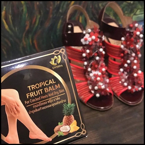 ทรอปปิคอล ฟรุ๊ต บาล์ม บำรุงส้นเท้าแตกและจุดแห้งกร้าน Tropical fruit balm by sweeda
