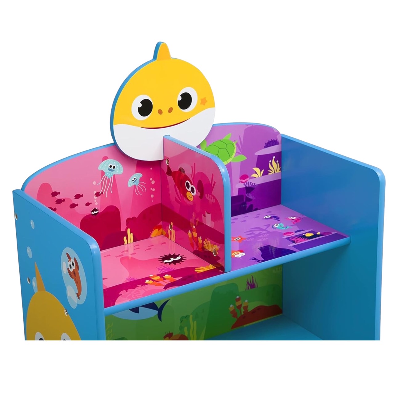ชั้นวางลายเบบี้ชาร์คDelta Children Wooden Playhouse 4-Shelf Bookcase for Kids, Baby Shark , ราคา 2,990 บาท