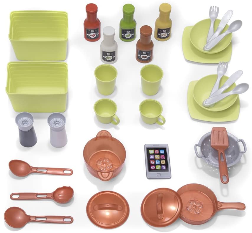 ชุดครัวจำลอง Step2 Modern Metro Kitchen | Modern Play Kitchen & Toy Accessories Set มีแสงและเสียงสมจริง