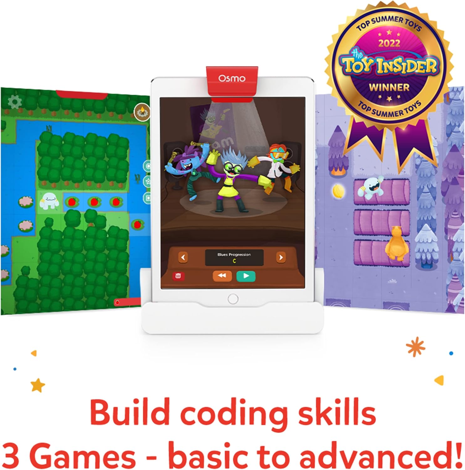 NEW นำเข้า🇺🇸 Osmo - Coding Starter Kit for iPhone & iPad-3 - ชุดเริ่มต้นการเขียนโค้ดสำหรับ iPhone และ iPad-3 เกมการเรียนรู้เพื่อการศึกษา-สำหรับเด็กอายุ 5-10 ปีขึ้นไป ราคา 4,190 บาท