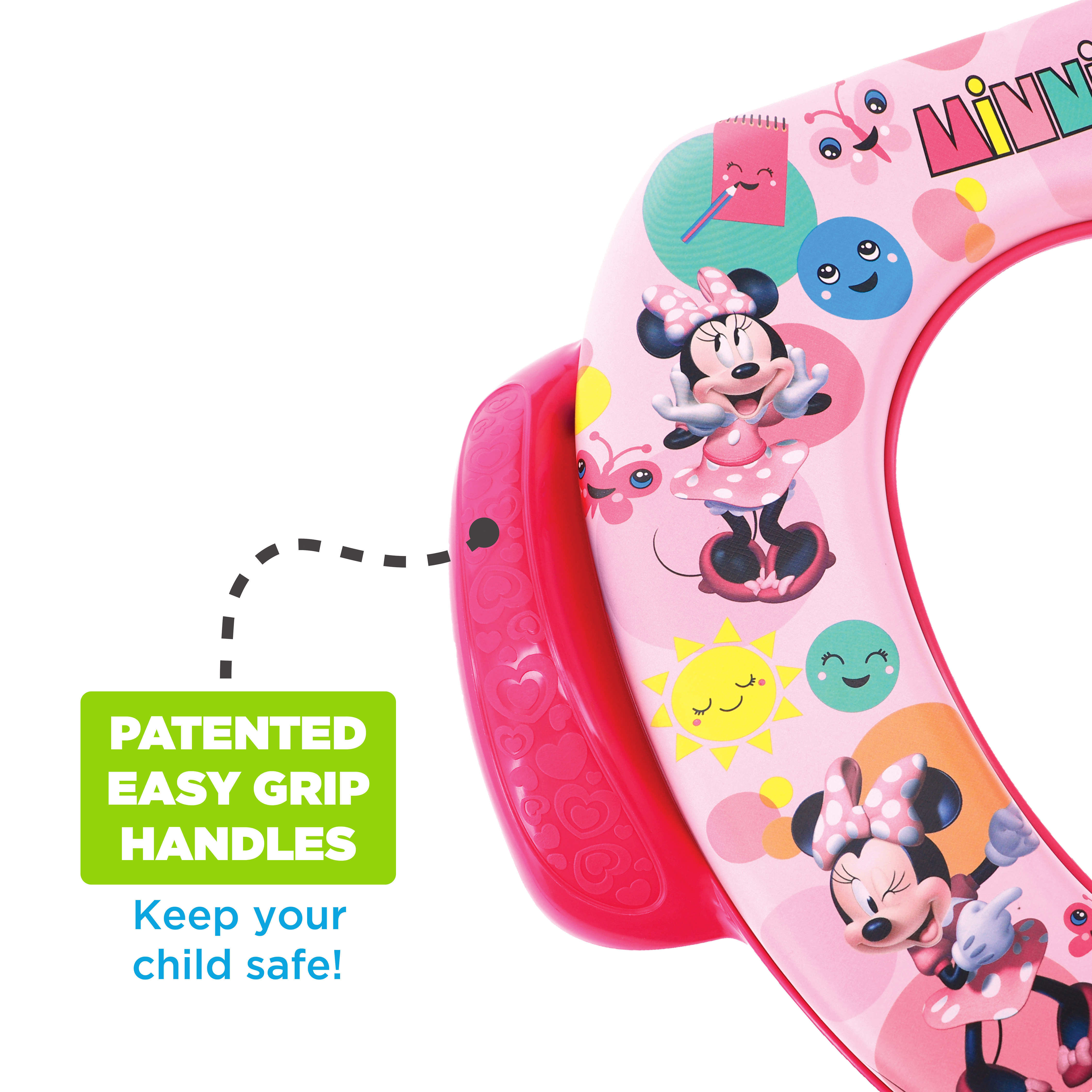 ที่รองชักโครกเด็ก ลายมินนี่ เม้าท์ Disney Minnie Mouse "Pop Attitude" Soft Potty Seat with Potty Hook