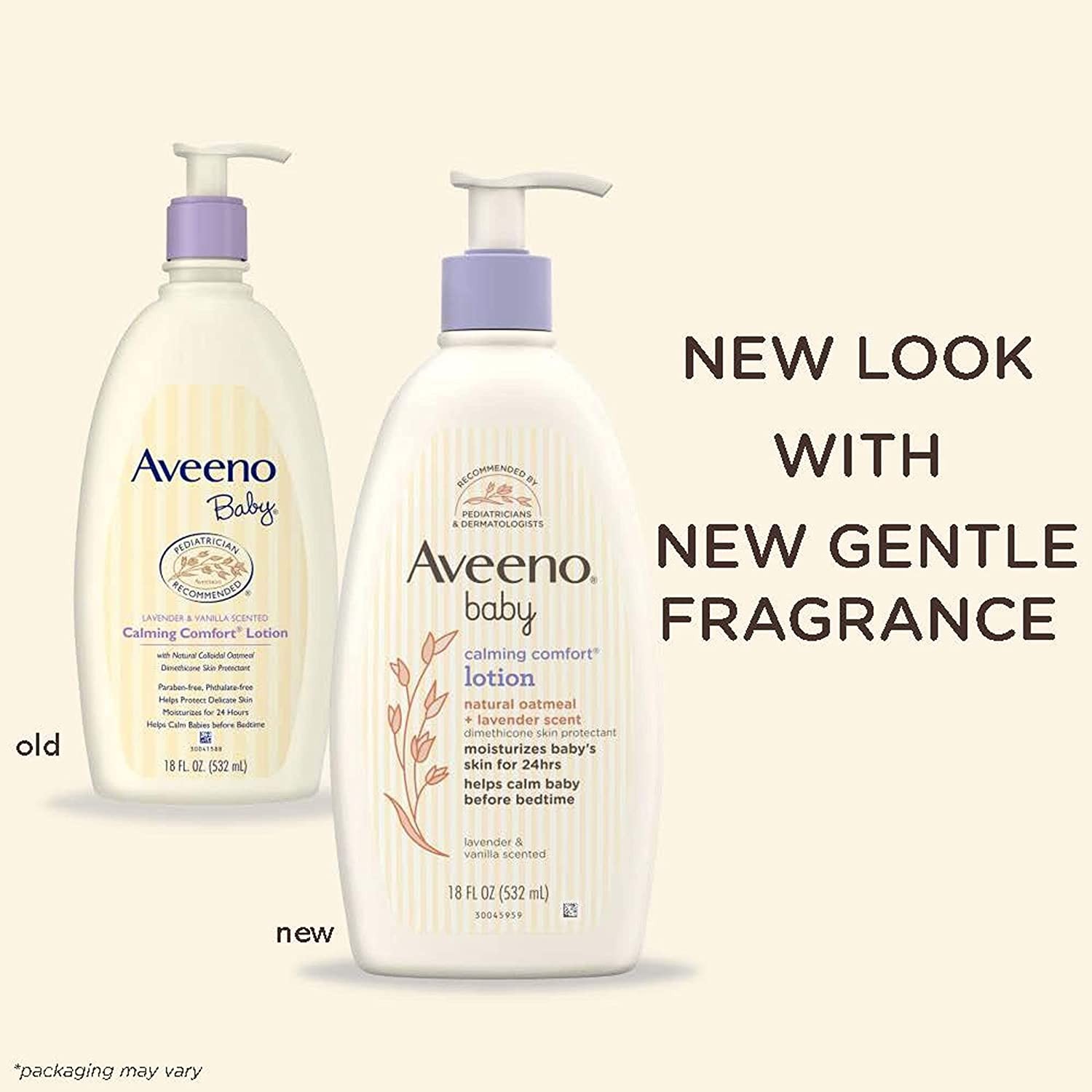 🇺🇸ของแท้💯 Aveeno Baby Calming Comfort Moisturizing Body Lotion กลิ่นลาเวนเดอร์และวานิลลาผ่อนคลาย ไม่เหนียวเหนอะหนะสำหรับเด็ก