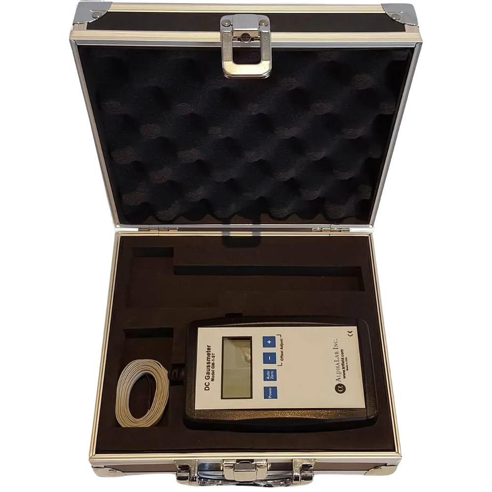AlphaLab รุ่น GM1-ST เครื่องวัดความแรงแม่เหล็ก,DC gaussmeter,W/aluminum case,meas.range:19,999.9G/0.1G,w/Polarity indicator