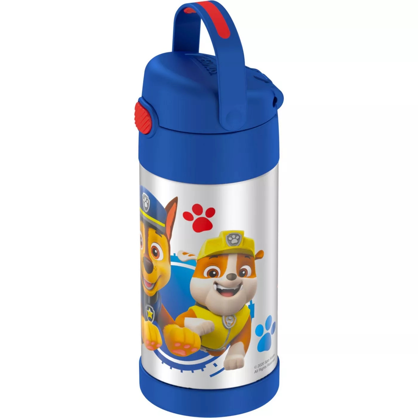 New กระติกน้ำเก็บความเย็น มีหูหิ้ว Paw Patrol Thermos Vacuum Insulated Stainless Steel 12 Ounce Funtainer with Straw