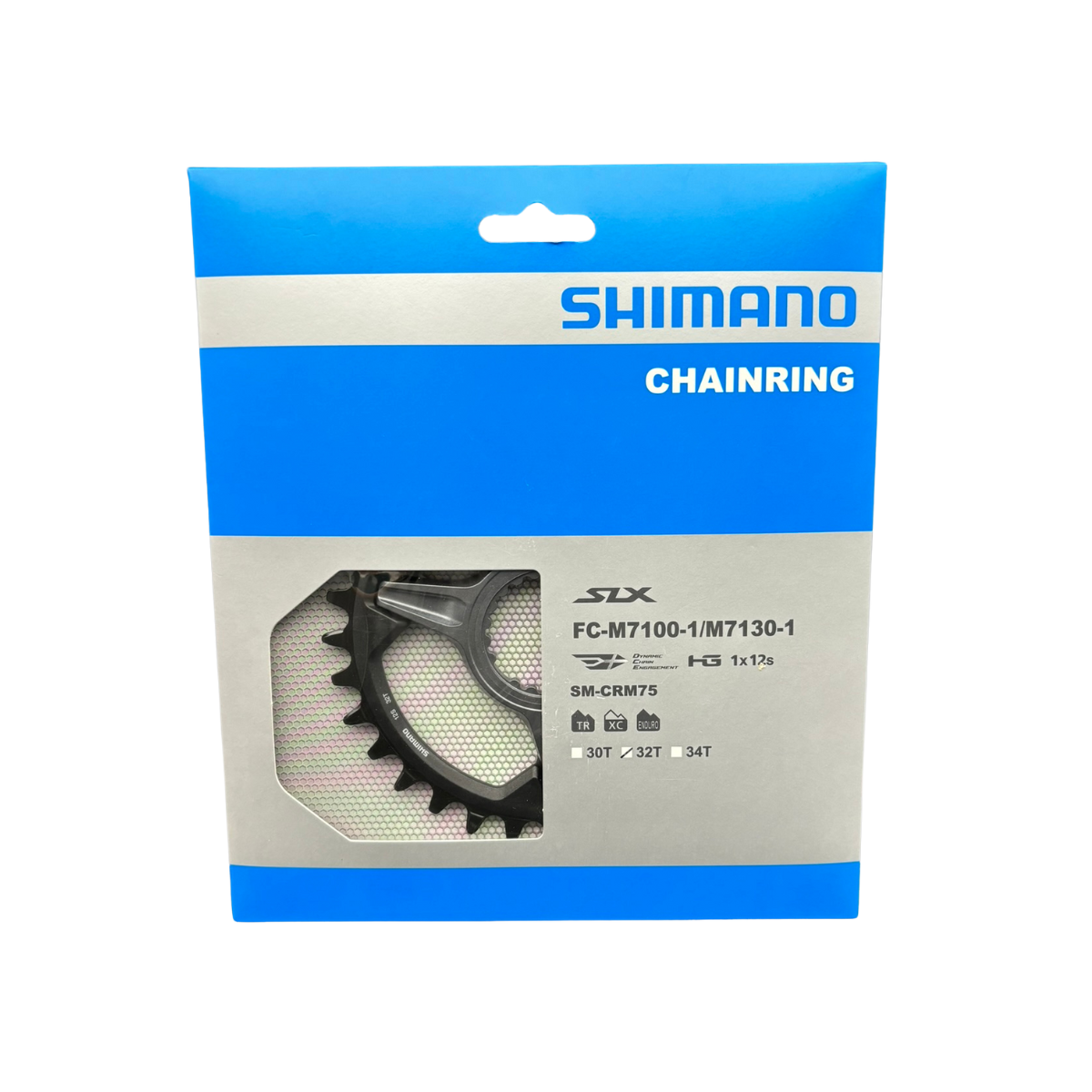 SHIMANO ใบจาน สำหรับจานใบเดียว 12 SPEED SLX รุ่น SM-CRM75 ขนาด 32T / 34T