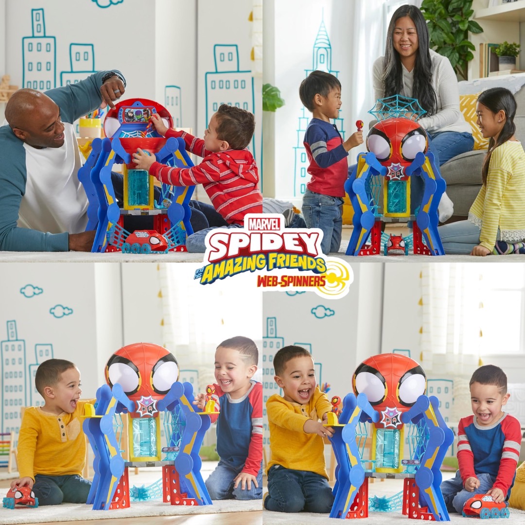 นำเข้า 🇺🇸 🕸️ Spidey and His Amazing Friends Web-Quarters Playset-แหล่งรวมความสนุกของเหล่าฮีโร่ตัวจิ๋ว ราคา 6,990 บาท