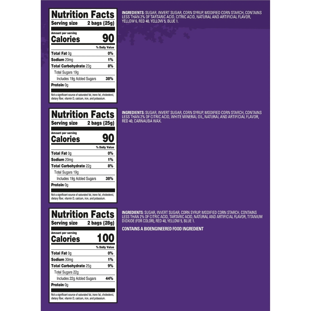 นำเข้า 🇺🇸 🎃 สุดคุ้ม! Variety Pack 80 ซอง ได้ 3 รสชาติยอดนิยม! 💥 ไม่ต้องเลือกให้วุ่นวาย! Original, Watermelon และ Swedish Fish คละอยู่ในถุงนี้🧛♀️