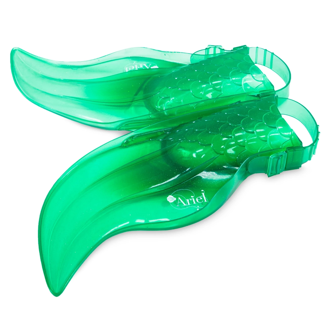 Disney Princess 'Ariel' Mermaid Tail Swim Fins for Children Shoe Size 3-5