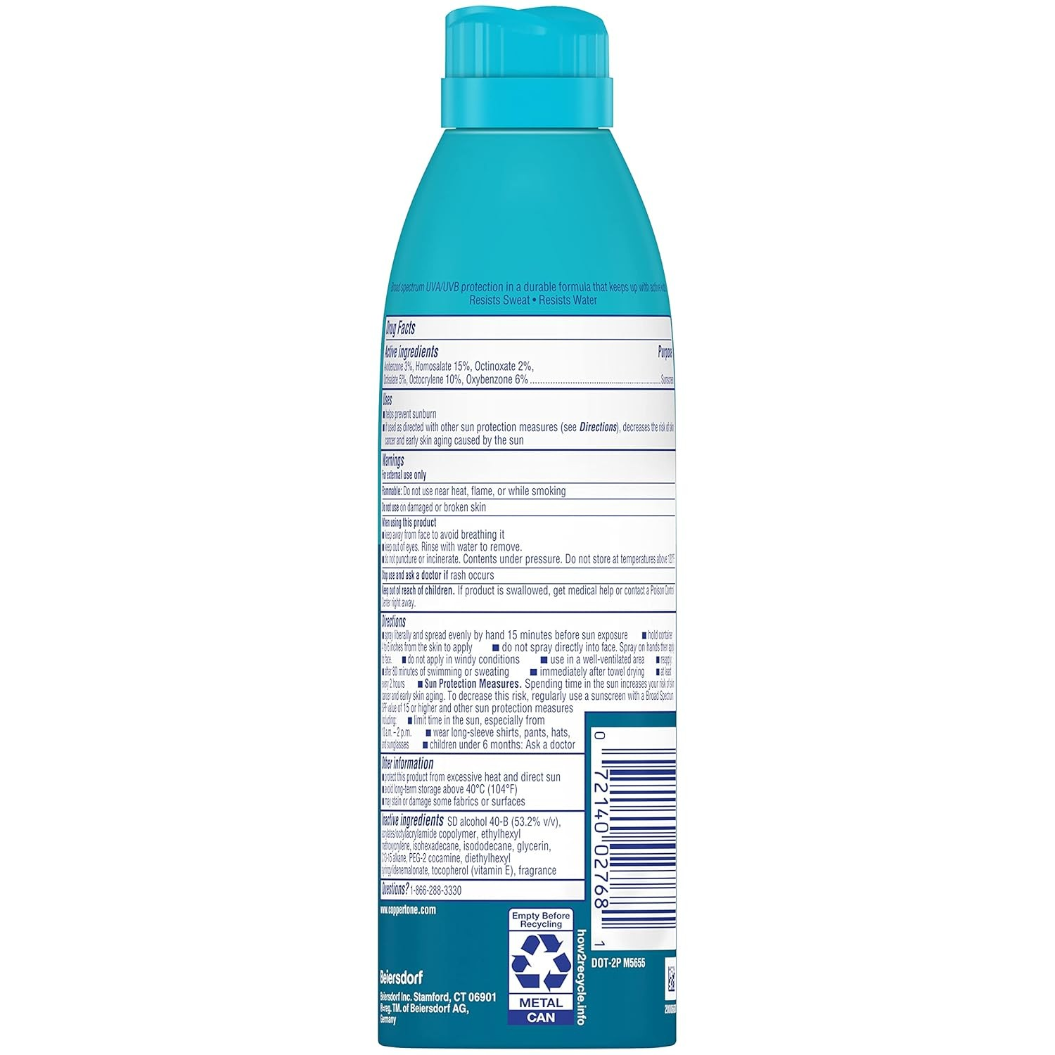 นำเข้า🇺🇲 สเปรย์กันแดด Coppertone SPORT Kids SPF 100, กันน้ำ, สเปรย์กันแดดงสำหรับเด็ก, ราคา 650 บาท