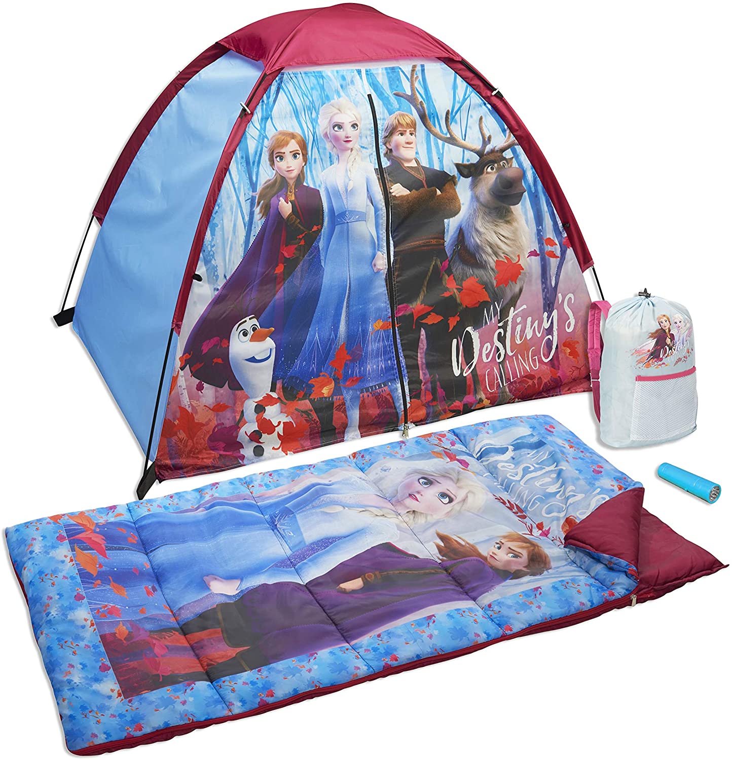 เต็นท์ โฟรเซ่น 2 พร้อมถุงนอน ลายโฟรเซ่น Disney Frozen 2 4 Piece Camp Kit