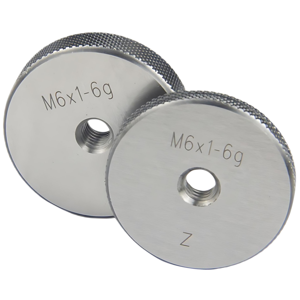 M6P1.25-6g เกจวัดเกลียวนอกเมตริกชนิดเกลียวธรรมดามาตรฐานสากล,Metric thread ring gauge,ISO1502 standard class-6g,M6x1.25-6g,(Go-NoGo)