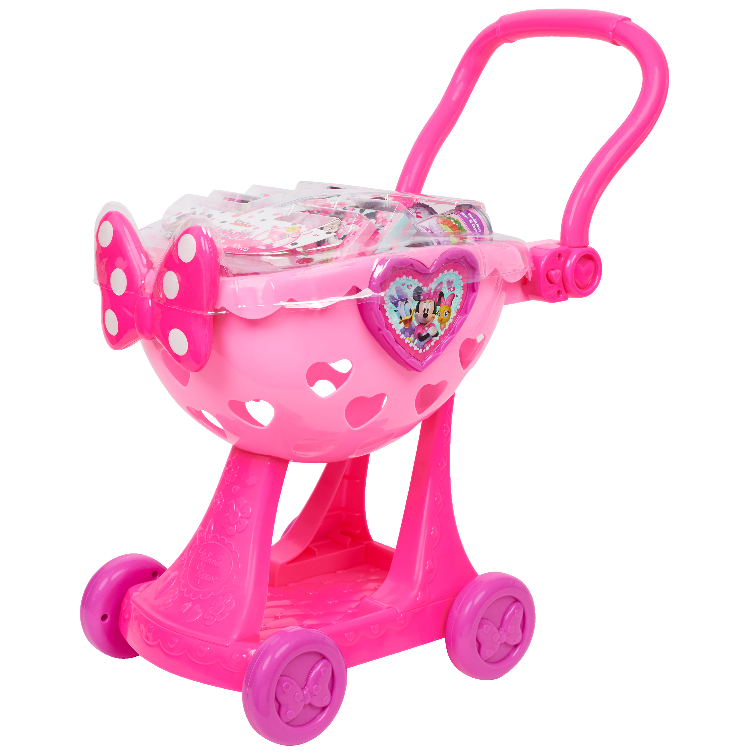 รถเข็นช๊อปปิ้งคาร์ทมินนี่ Minnie Happy Helpers Bowtique Shopping Cart Pink