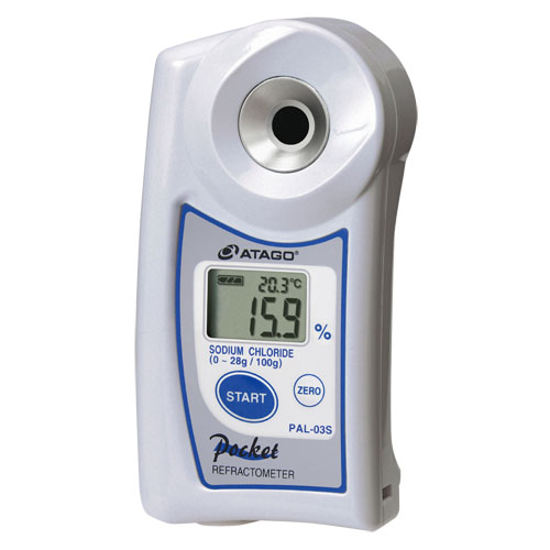 Atago รุ่นPAL-03Sเครื่องวัดความเค็ม,Sodium Chloride Refractometer PAL-03S