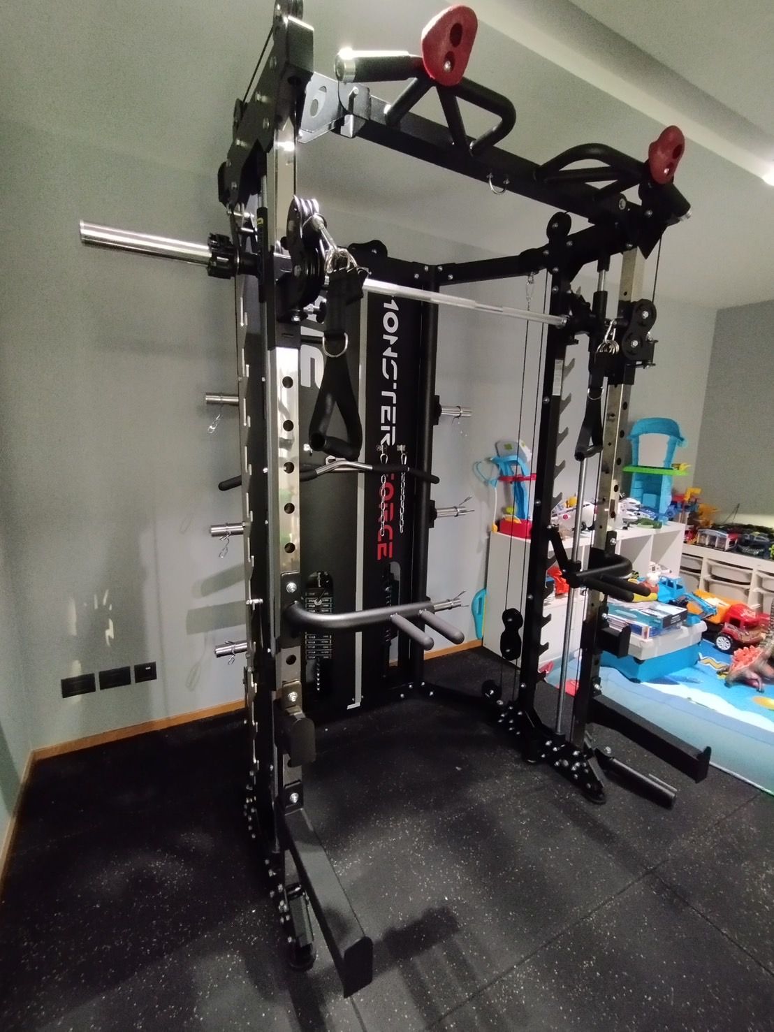 Set Promotion สมิทแมชชีน มอนสเตอร์ฟอส G11 (New Design) , Smith Machine Monster Force G11 + ม้านั่ง Iron 202 Commercial