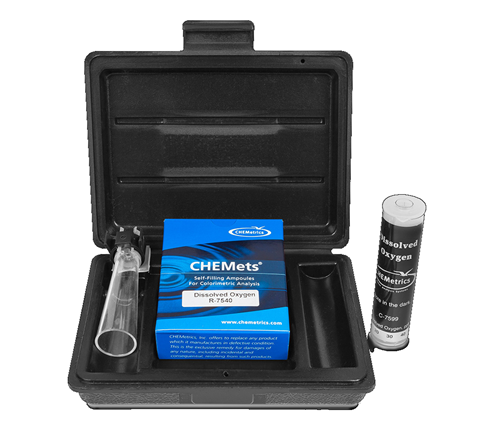 CHEMets รหัสสินค้า K-7599 ชุดทดสอบปริมาณการละลายออกซิเจนในน้ำ,Dissolved oxygen test,meas.range:0～100ppb