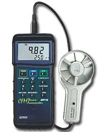 EXTECH 407113 เครื่องวัดความเร็วลม CFM ใบพัดโลหะ /Heavy Duty CFM Metal Vane Anemometer