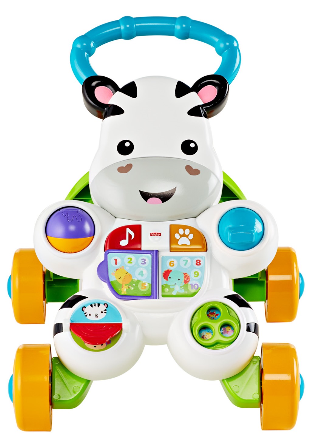 รถผลักเดินม้าลายสุดน่ารัก Fisher-Price รุ่น Learn with Me Zebra Walker รุ่นใหม่ล่าสุด เล่นสนุกได้ตั้งแต่วัยหัดนั่ง หัดเดินเตาะแตะสุดปลอดภัย ถูกใจลูกน้อย นำเข้าจาก USA ของแท้ 100%