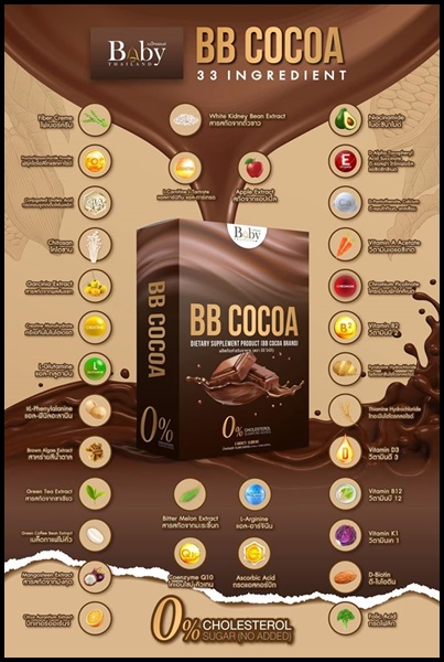 บีบี โกโก้ ผงชงผอม BB Cocoa By Babythailand