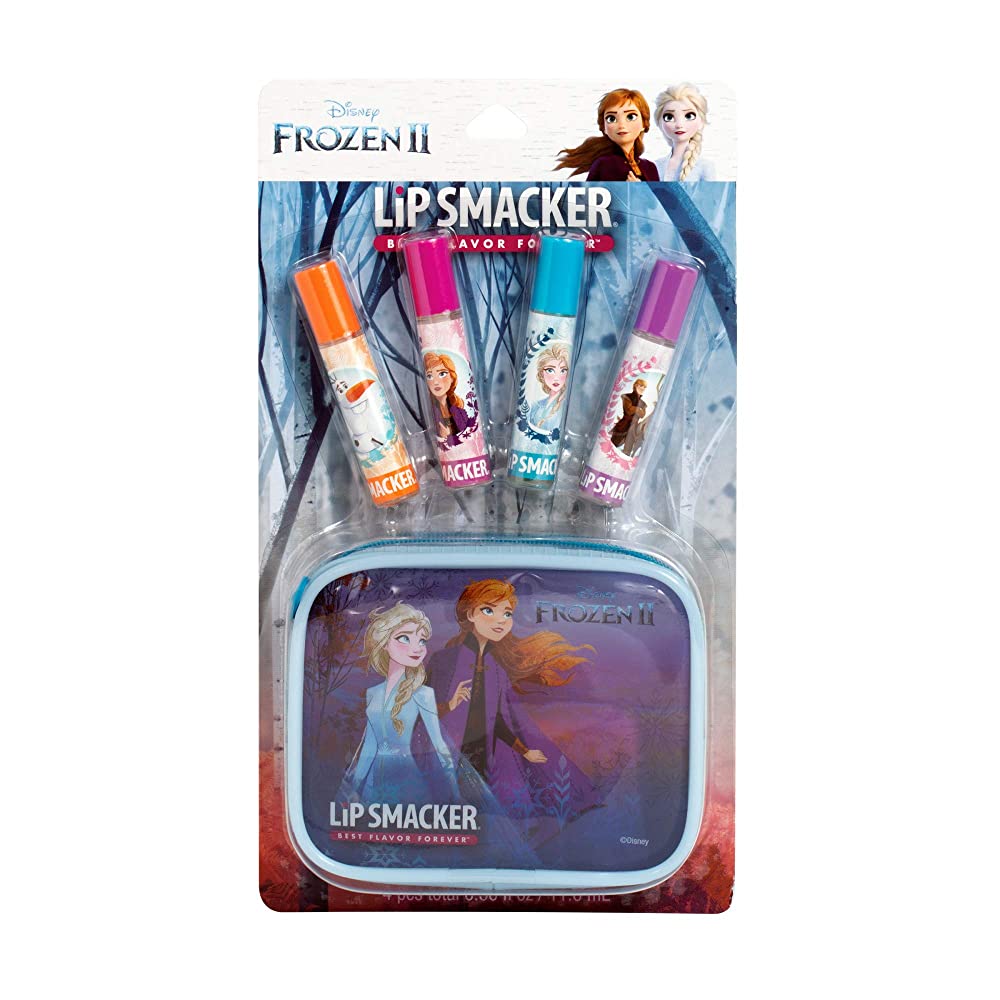 ของแท้ 💯 Lip Smacker Frozen 2 Lip Gloss Set ลิปกลอสสำหรับเด็กที่มาพร้อมกระเป๋าลาย โฟเซ่น 2