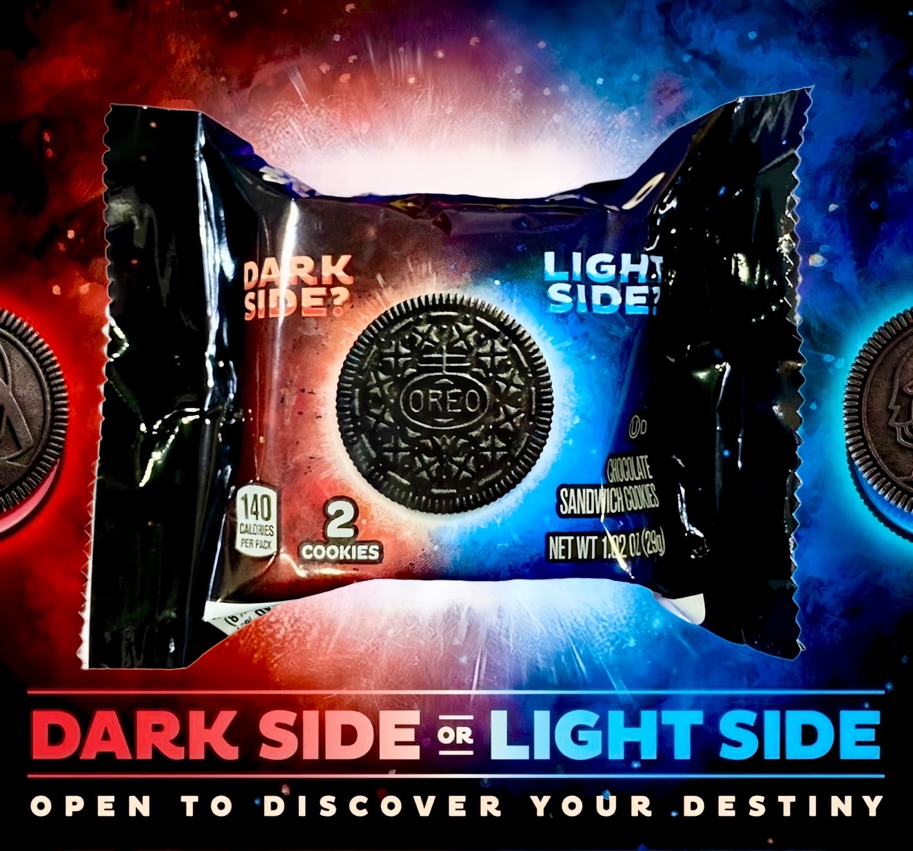 NEW🍪‼ นำเข้า🇺🇸 คุกกี้โอริโอ้ลาย STAR WARS™ OREO รุ่นพิเศษ ขนาด 29 g ออนซ์ ที่มีลายนูนตัวละครของ STAR WARS™ 20 แบบ ราคา 60 บาท/ชิ้น