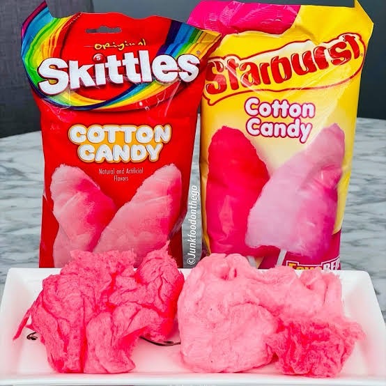 ต้องลองง ‼ ใหม่ขนมยอดฮิต🌈นำเข้าเองจาก🇺🇸 ของแท้ 💯 ขนมสายไหม Skittles and Starburst แพ็ควาไรตี้ ขนาด 3.1 ออนซ์ ราคา 270 บาท/ห่อ