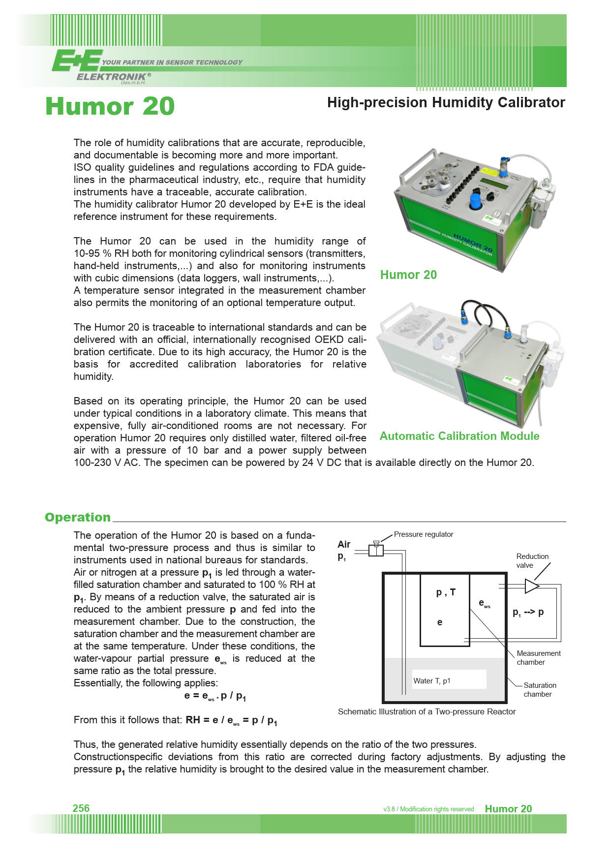 E + E Elektronik รุ่น Humor 20 เครื่องวัดสอบเทียบความชื้นHumidity calibration with a high-end humidity calibrator