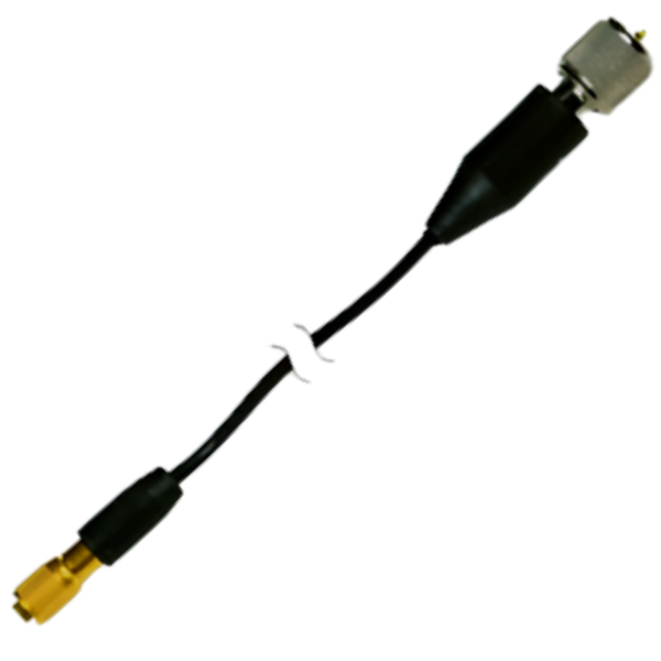 PCB รหัสสินค้าPCB-018G10สายสัญญาญ,Cables miniature, lightweight, black coaxial cable, vinyl insulation jacket, 10-ft, 5-44 plug to 10-32 plug