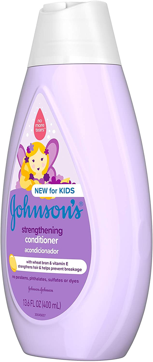 ครีมนวดผม Johnson's Strengthening Tear-Free Kids' Conditioner 13.6 fl. oz (400 ml) ราคา 450 บาท