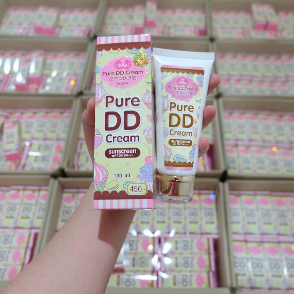 Pure DD Cream by jellys เพียวดีดีครีมเจลลี่ หัวเชื้อผิวขาว