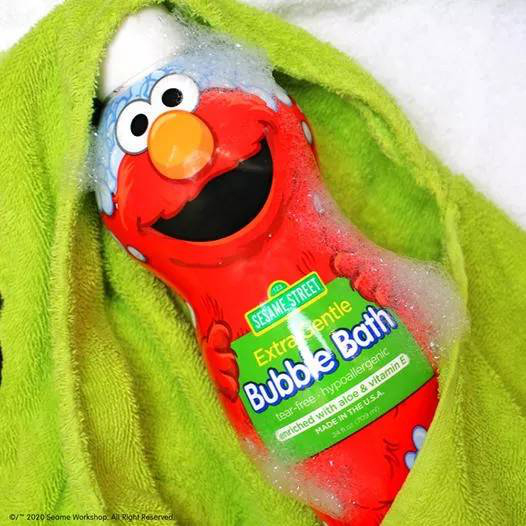 เอลโม่ ฟองสบู่อาบน้ำ Sesame Street Extra Gentle Bubble Bath Fragrance and Dye Free 24 Oz