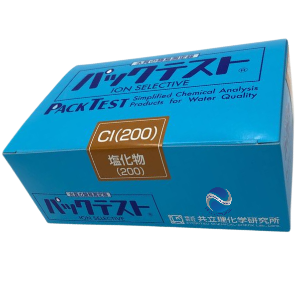 Kyoritsu รหัสสินค้าWAK-Cl(200)ชุดทดสอบคุณภาพน้ำคลอไรด์ไอออน,Packtest Chloride Ion,(40pcs./box)