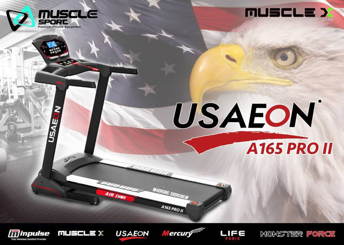 ลู่วิ่งไฟฟ้า USAeon รุ่น A165ProII Treadmill USA