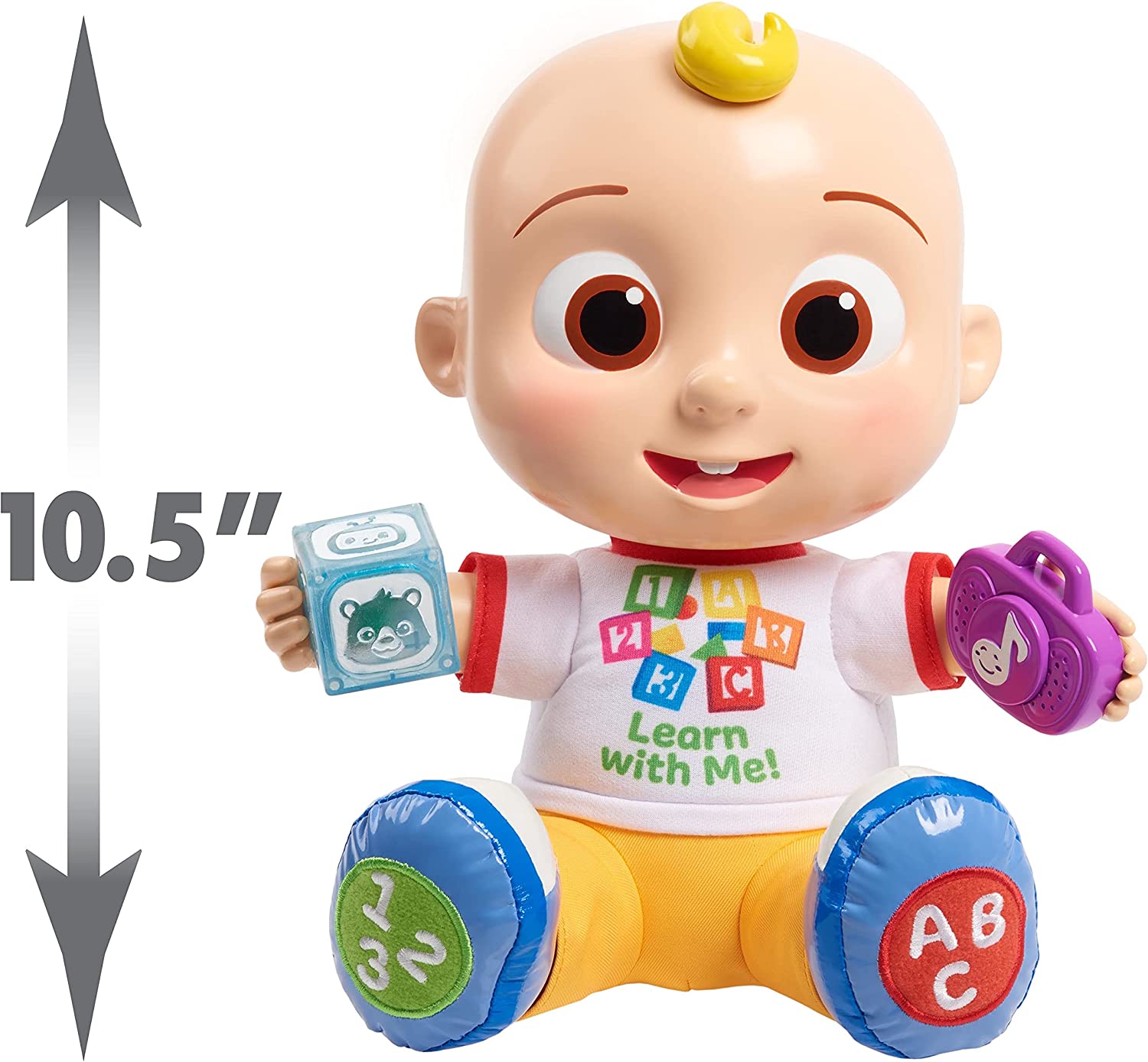 รุ่นใหม่ ตุ๊กตา CoComelon Interactive Learning JJ Doll with Lights มีเสียงมีไฟ ราคา 1,890 บาท