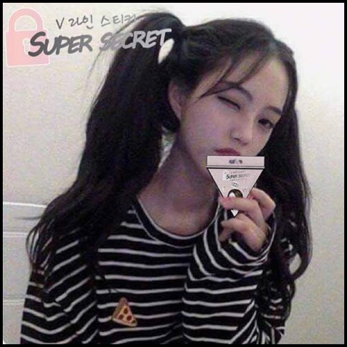 สติ๊กเกอร์หน้าเรียว Super Secret
