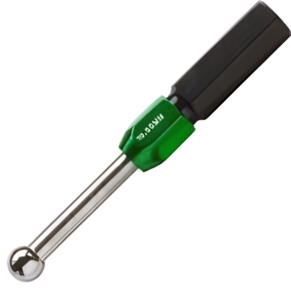 BallPlugGauge ขนาดØ7.008(+2.5µm)ปลั๊กเกจกลมผลิตจากเหล็กคาร์ไบด์สำหรับวัดงานความละเอียดสูง,Ball precision plug gauge,tungsten carbide W/green handle(Go),accuracy:0.0025/-0.0,for AL14SX