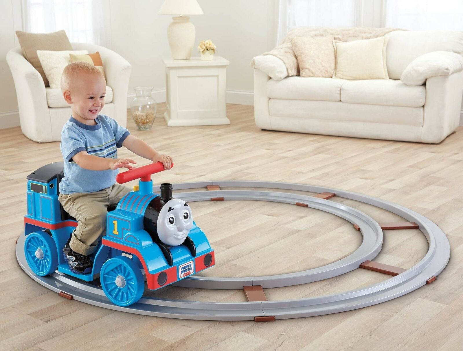 พร้อมส่ง ❤️ รถแบตฯโทมัสพร้อมราง Fisher-Price Power Wheels Thomas & Friends Thomas with Track รถแบตฯโทมัสรุ่นใหม่ล่าสุด