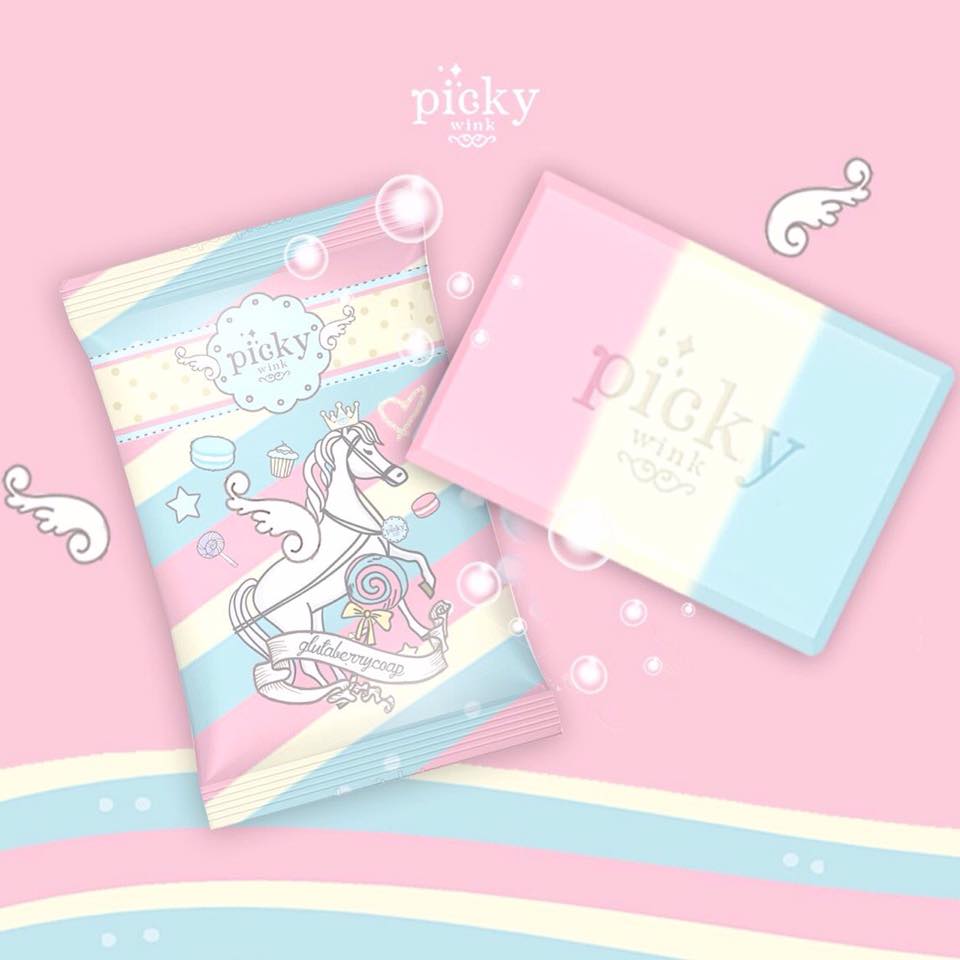 สบู่พิคกี้วิ้ง ฟรุตตี้ แคนดี้ กลูต้า (Fruity Candy Gluta Body Soap by pickywink)