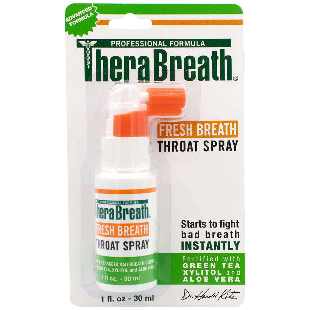 สเปร์ยระงับกลิ่นปาก TheraBreath Fresh Breath Professional Formula Throat Spray with Green Tea, 1 oz. ราคา 420 บาท