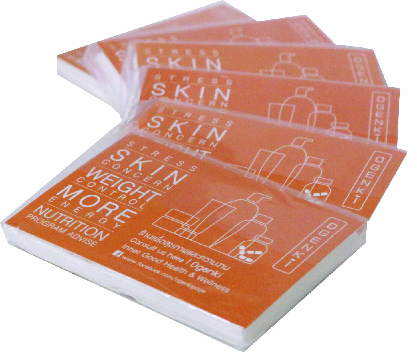 กระดาษทิชชู่แบบฉีกกลาง แทรกงานพิมพ์กระดาษ